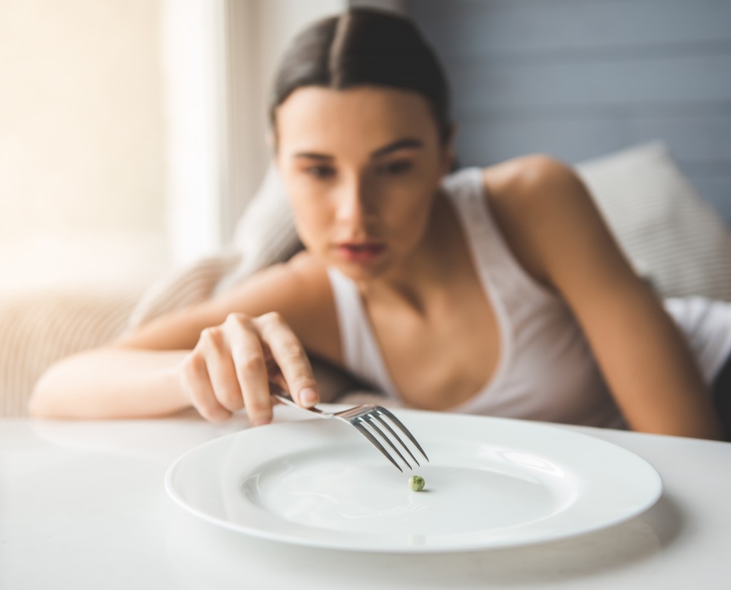 woman with an eating disorder