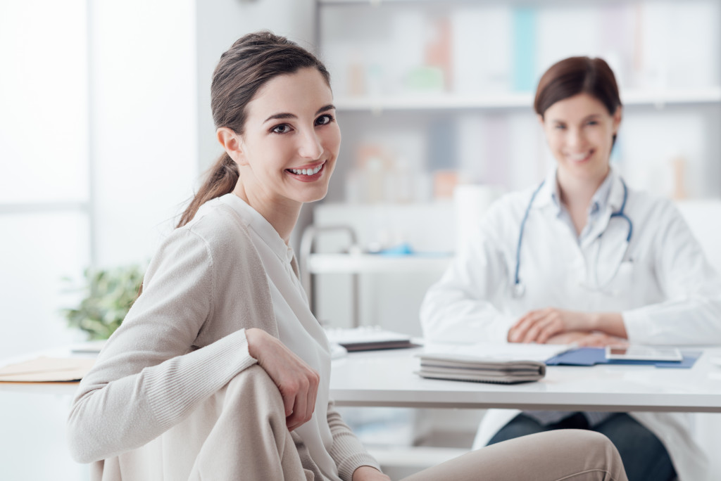a patient seeking advice to a medical professional