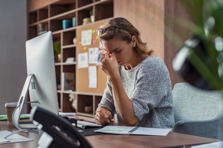 woman suffering from stress